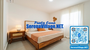 Dormitorio Principal Apartamento Deluxe Serena Village Punta Cana